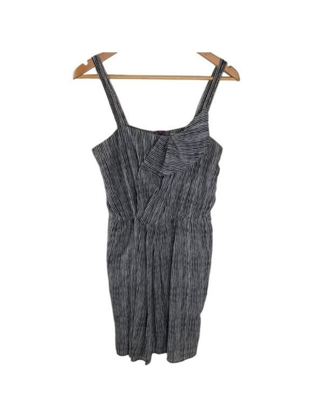 Rachel Roy Women S Black White Stripe Mini Dress Sleeveless Sheath